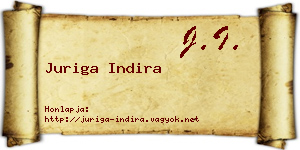 Juriga Indira névjegykártya